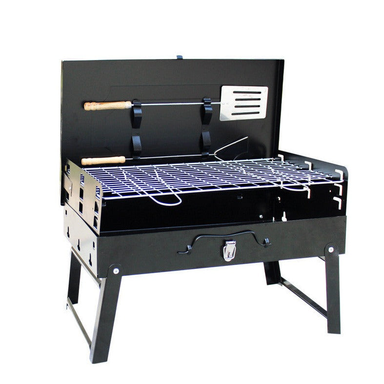 Portable Grill Box, Grill Tools Included 