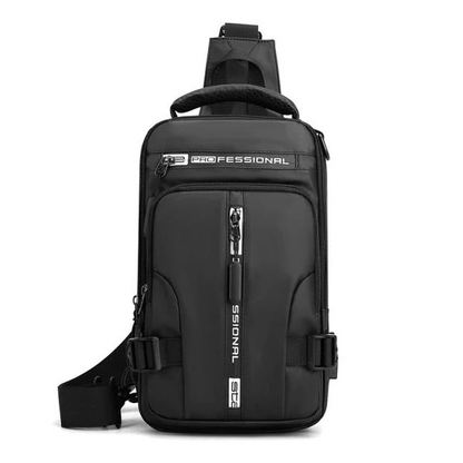 Oxford Nylon Waterproof Rucksack, Design Black 