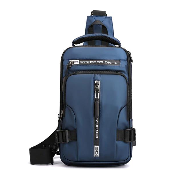 Oxford Nylon Waterproof Rucksack, Design Blue 