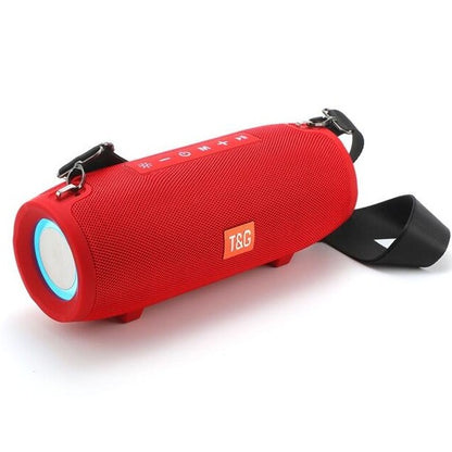 T&G RGB Light Bluetooth Speaker, Adjustable Carrying Strap, Design Red