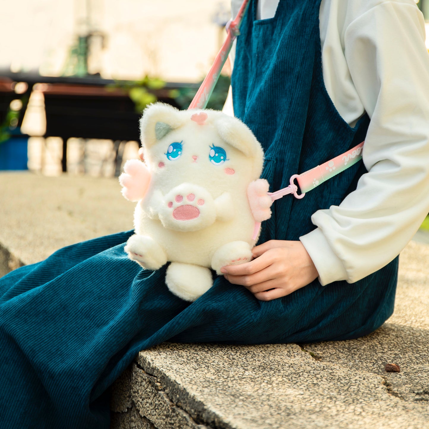 Bolso tipo cartera con forma de gatito ángel