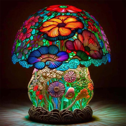 Stained Glass Mushroom Series Table Lamp