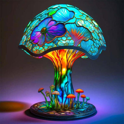 Stained Glass Mushroom Series Table Lamp