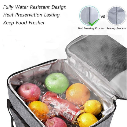 Thermal Insulated Food Cooler Bag; Perishables Bag; Cooler; Waterproof & Tear Resistant