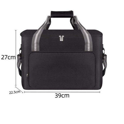 Thermal Insulated Food Cooler Bag; Volume 24L Perishables Bag; Cooler; Waterproof & Tear Resistant; Design Black