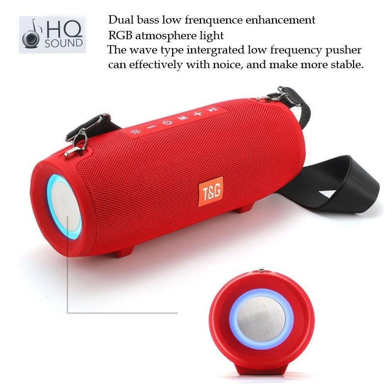 T&G RGB Light Bluetooth Speaker, HQ Sound, Low Static Frequency