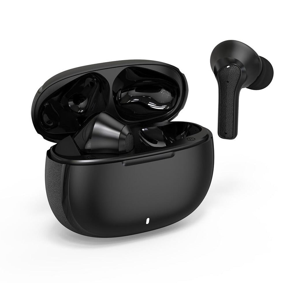 Air-phones headset & charging case, black 