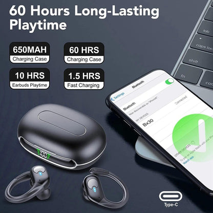 Wireless Headset, 10hr playback, Charging case 